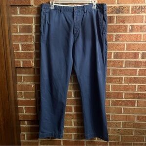 Polo Ralph Lauren Classic Fit Cotton Twill Chino Pants 38x32 Navy Blue EUC